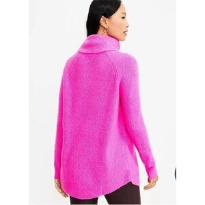 LOFT Hot Pink Turtleneck Sweater Size Small New Without Tags